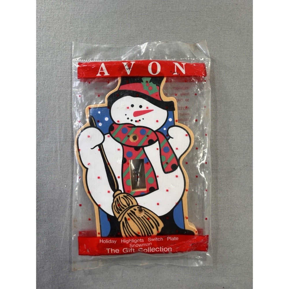 Vintage Avon Wooden Light Switch 6"x3.75" Plate New In Package Single Switch